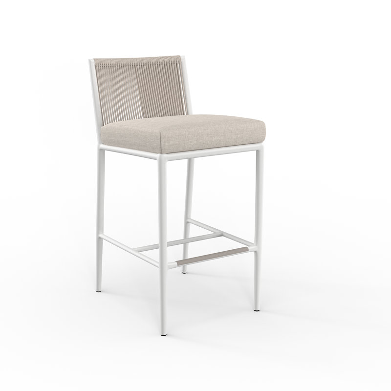 Tabouret de bar avec coussin Sabbia, Spectre indigo Sunbrella®, 28.5"