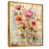 Toile avec cadre flottant or