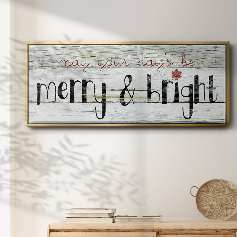 Merry & Bright - toile encadrée, H 24 po x l 60 po