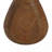 Waterdrop-Shaped Wood-Grain Side Table, Indoor/Outdoor Accent Table