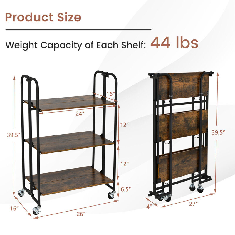 Intyre Metal Bar Cart