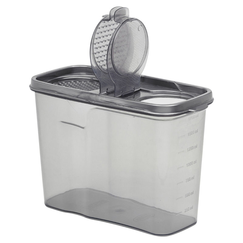Aryanna Food Storage Container, Black/Black