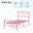 Heart-Shaped Metal Bed Frame – Heavy-Duty Sturdy Design, 600 Lbs Capacity-157987266-157987129