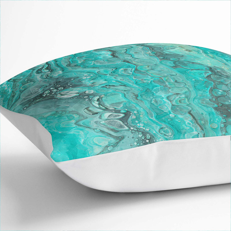 Motion in the Ocean Cushion with Filling, 55cm H x 55cm W x 20cm D, White