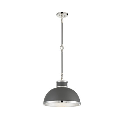 Luminaire suspendu en forme de dôme à 1 lumière Krum