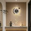 Horloge murale en métal avec lumière DEL-1778566508