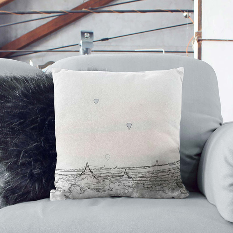 Square Throw Cushion, 40cm H x 40cm W x 15cm D
