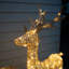 Gold Glitter Reindeer With LED Lights
