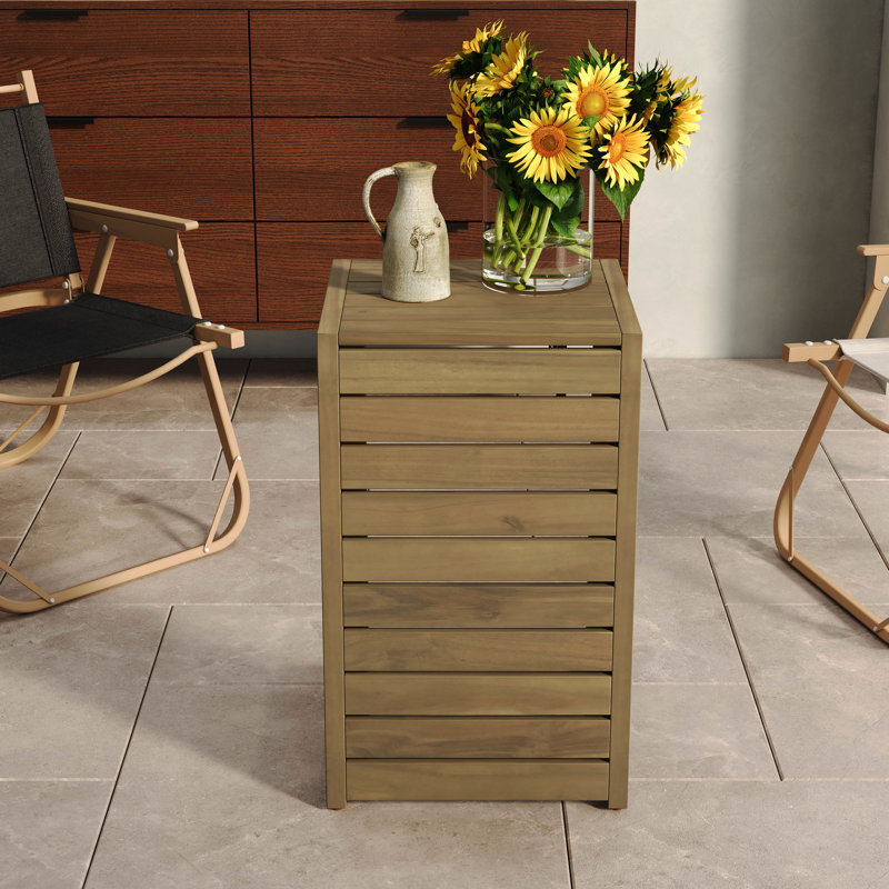 Table de bout en C brun