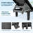 2-Piece Outdoor Resin Chaise Lounge Set - Adjustable Backrest, Weather-Resistant-1322194318