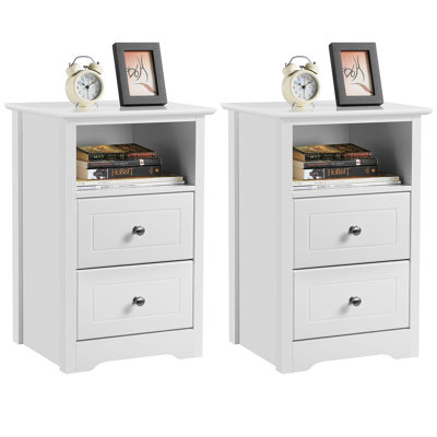 Laverriere 40cm W Manufactured Wood Bedside Table