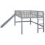 Lit mezzanine bas avec échelle et toboggan-197030247