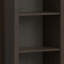 Bibliothèque Amherst 24 pouces en bois massif brun Hickory