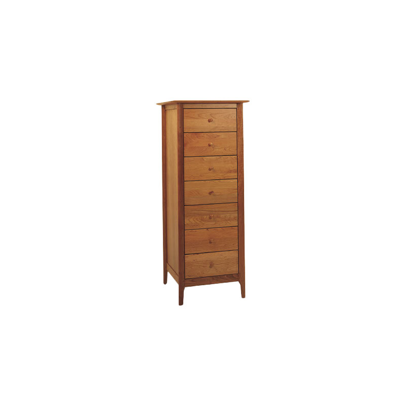 Sarah 7 - Drawer Solid Wood Dresser, Autumn Cherry