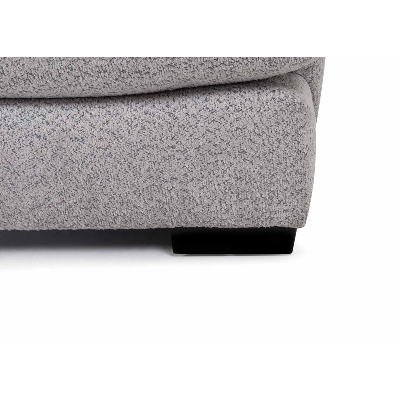 Causeuse Katharine, Gris, Noir/gris/blanc