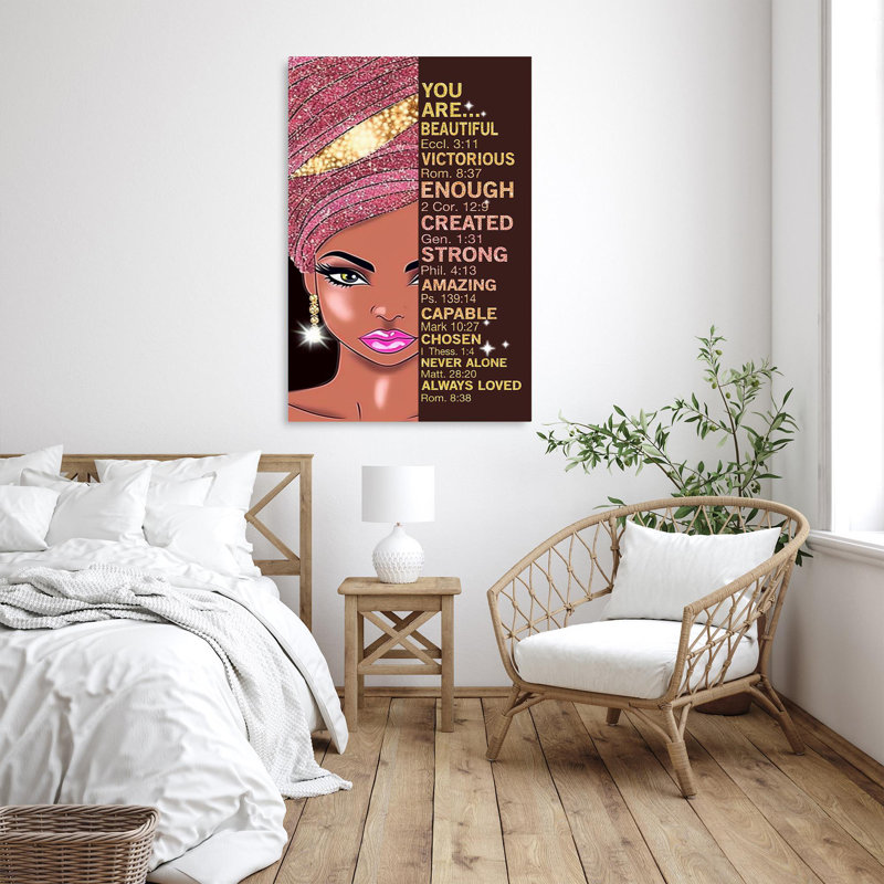 «Carmel Woman You Are Beautiful», impression sur toile, H 36 po x l 24 po x P 1,25 po
