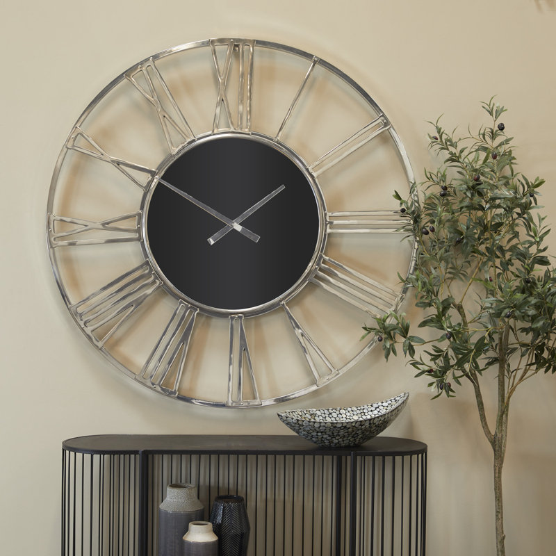 Horloge murale Romsey, Moyenne, Argent