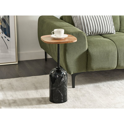 Crystalynn Pedestal End Table