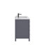 Ensemble de meuble-lavabo simple 48 po avec plateau en quartz blanc Rooh-101808777-101808778
