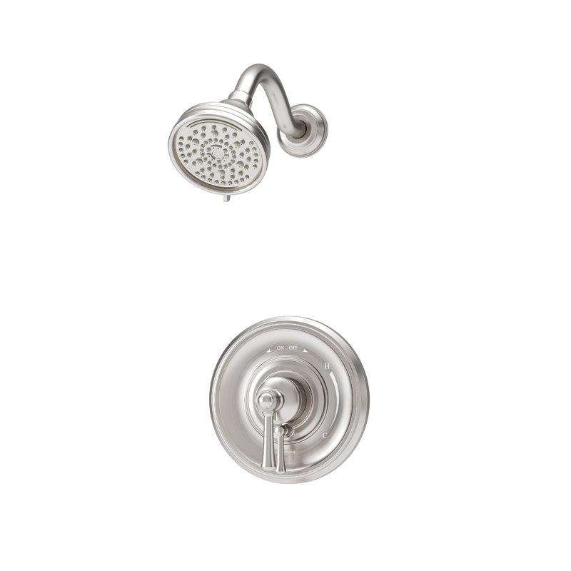 Braston HydroMersion Single Handle Shower Trim Kit, Satin Nickel