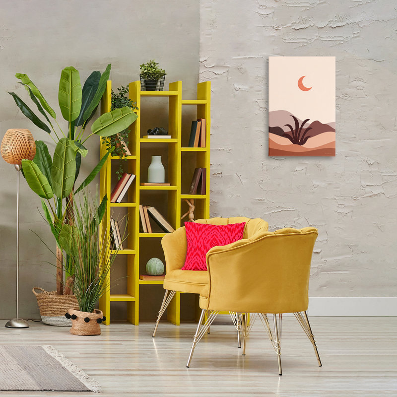 «Moon Over Desert Scene» par Omar Escalante, H 24 po x l 16 po
