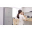 Armoire de rangement sur pied 72,5 po, grande armoire de rangement avec 4 portes, 2 tablettes réglables, gris
