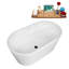 Baignoire autoportante 51 "avec drain interne Streamline-101686218