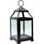 Lanterne de style classique en verre transparent et fer de 12 pouces de hauteur, cadeau idéal pour les fêtes, les mariages, les salons d'aromathérapie et de spa-254159687