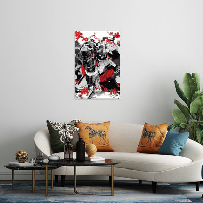 Sakura Samurai Duel, reproduction sur verre acrylique