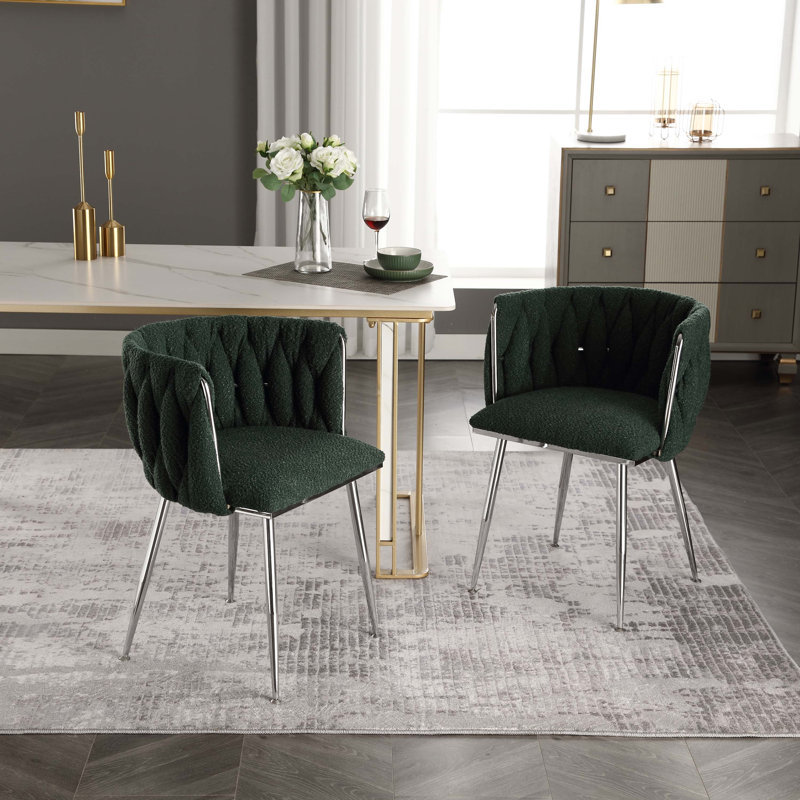Fauteuil de 21,26 po de large Valeen, Boucle émeraude