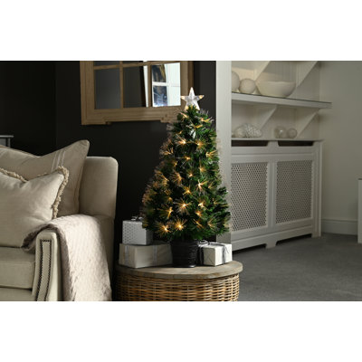 Lighted Artificial Spruce Christmas Tree