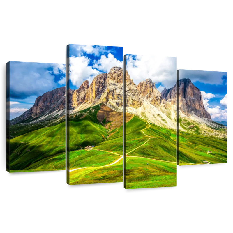 Scène de montagne Alvord Dolomites, H 22 po x l 36 po