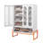 2-Doors Shoes Cabinet with open shelf