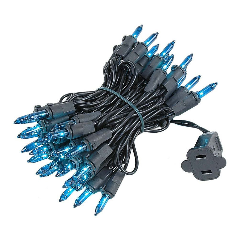 Mini-chaîne pour l’extérieur 11'50 ampoules Pirtle, Sarcelle clair, Noir