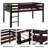 Loft Bed Low Loft Beds with Ladder-1607448498