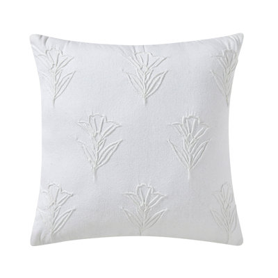 Coussin décoratif Soft Spring, 20 po x 20 po, blanc