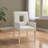 Flore Linen Textured Fabric Dining Arm Chair-2132729949-2132729937