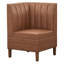 Fauteuil d'angle à dossier canal Kerrington
