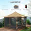 Adjustable Height Pop Up Tent,Canopy Tent With Mesh Netting,With Carry Bag,For Garden,Patio-125198931