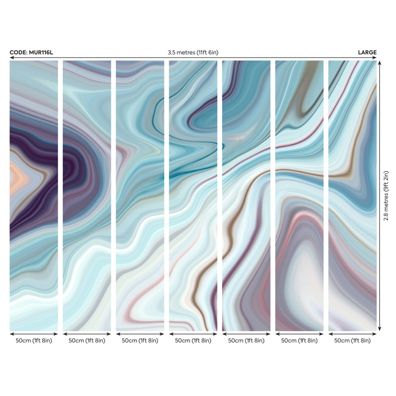 Spiceland Matte Wall Mural, 280cm L x 350cm W