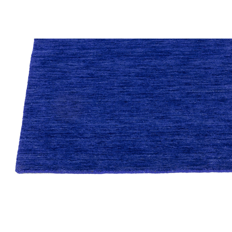 Tapis tissé à la main Jeromesville, 100% laine, de couleur unie, résistant à la décoloration et aux taches, durable, toutes tailles, fabriqué en Inde.