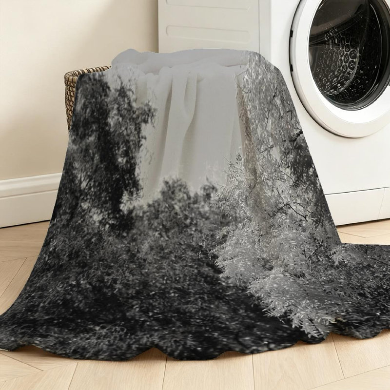Jeté en flanelle dorée ultra douce, collection de magnifiques imprimés d'un seul côté, Throw 40" x 50"