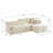 Modern minimalist L-shaped corduroy high back sofa-2019084130