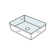D-Code Ceramic Rectangular Wall Mount Bathroom Sink with Overflow