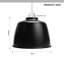 13.5cm H Metal Drum Lamp Shade ( Screw On ) in Black