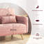  Modern Fabric Sofa Couch 2 Seater Sofa  Upholstered Loveseat-1344302229