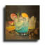 Tableau mural en métal doré « Lagon bleu hawaïen » de luxe, 91,4 cm x 91,4 cm-1220253476
