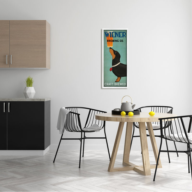 Art mural texturé à la bière Brewer Company par Ryan Fowler, H 30 po x l 13 po x P 1,5 po, Giclée encadrée blanc bord de mer