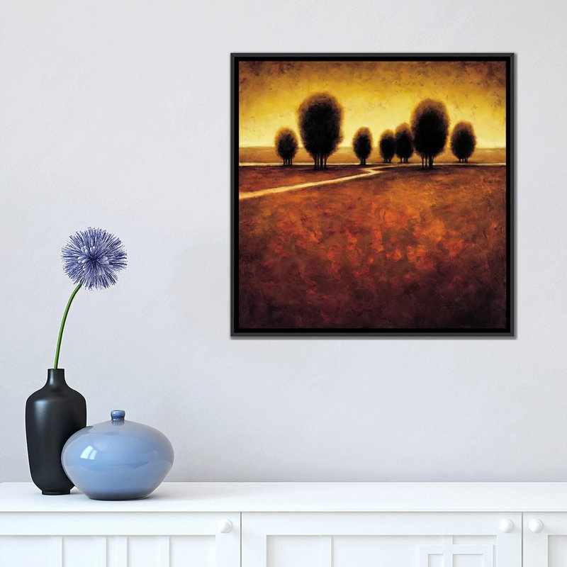 « illumination », reproduction d’art sur toile, H 18 po x l 18 po x P 1,5 po, Toile avec cadre noir, Pas de tapis