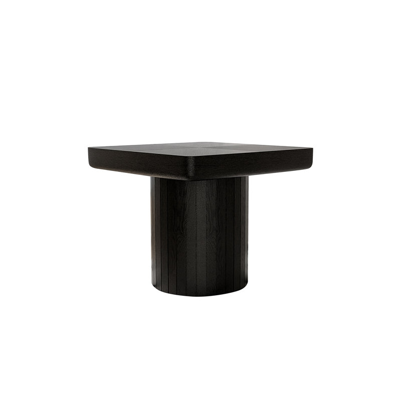 23.6'' Modern Solid Wood Veneer End Table(Only Including Coffee Table)